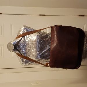 Vintage TED GILMER genuine leather bag